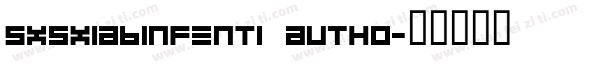 SXSXiaBinFenTi Autho字体转换